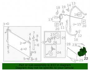 Air conditioning compressor Mazda CX-7 07-08