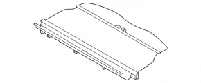 Ford Edge 15-20 Trunk Curtain Black