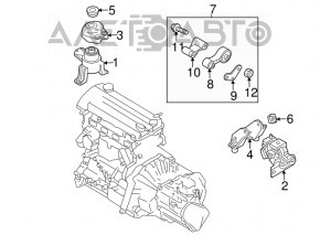 Engine mount left Mazda6 03-08 2.3
