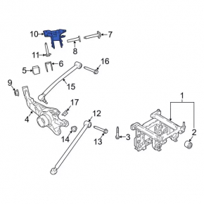 Rear right trunnion mount Ford Ecosport 18-22 AWD