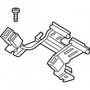 Ford Fusion mk5 13-20 rear seat belt latches with pyropatrons black