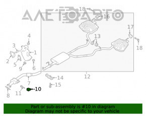 Front muffler bracket Ford Explorer 20-