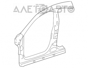 Mercedes CLA 14-19 right center pillar with wing and A-pillar