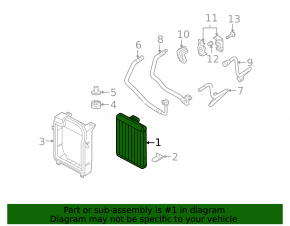 Radiator cooling oil BMW X5 E70 07-13