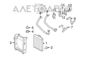 Radiator cooling oil BMW X5 E70 07-13