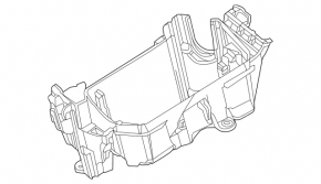 Mercedes CLA 14-19 Underhood Fuse Box Housing
