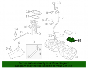 FUEL PUMP CONTROL MODULE Volvo XC90 16-23