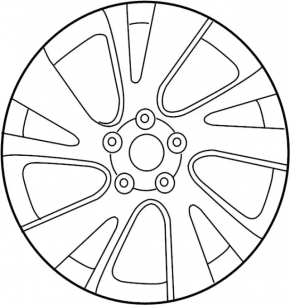 Wheel disk R20 x 7.5J Infiniti JX35 QX60 16- light curb
