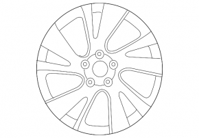 Wheel disk R20 x 7.5J Infiniti JX35 QX60 16- light curb