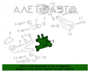 Rear left axle Toyota Highlander 20-