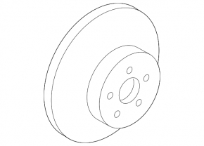 Front left brake disc Toyota Rav4 13-18 hybrid
