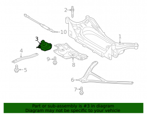 Steering rack bracket right Lexus IS 14-24 RWD