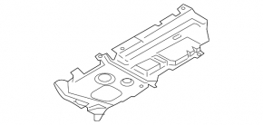 Battery protection BMW 5 G30 18- 530e hybrid, upper
