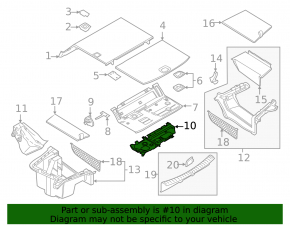 Battery protection BMW 5 G30 18- 530e hybrid, upper