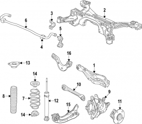 Rear stabilizer Honda CRV 23-25 HEV AWD
