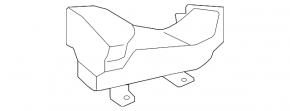 Brake cooling duct right Lexus LS460 LS600h 07-09 prerest, crack in mount