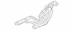 Right hood hinge for Lexus RX 23-26