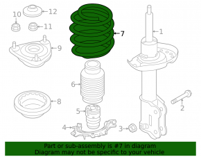 Front right spring Kia Niro 23- HEV