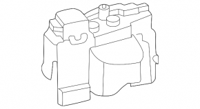 Cover of positive terminal of battery 12v BMW 5 G30 17-23 underhood
