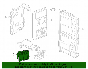 Cover of positive terminal of battery 12v BMW 5 G30 17-23 underhood