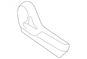 Subaru Forester 19-24 SK passenger seat control trim, black, for manual transmission, cracks in fasteners, worn