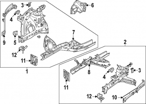 Hyundai Santa Fe 24-26 HEV front right quarter panel