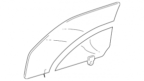 Glass front left door Lexus RX300 RX330 RX350 RX400h 04-09