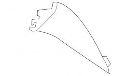 Infiniti Q50 18-20 center console trim, front left, beige