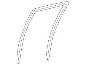 Glass seal rear left Lexus RX300 RX330 RX350 RX400h 04-09
