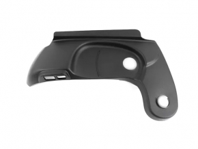 The passenger seat control cover for the Fiat 500L 14-20 is black, scratched, and the mount is broken.