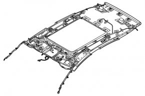 Headlining for Nissan Murano 25-26 Platinum, under sunroof, beige