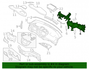 Under-torpedo pipe reinforcement Hyundai Tucson 16-17