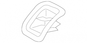 Isofix rear row cover for Audi Q3 8U 15-18 black