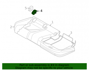 Isofix rear row cover for Audi Q3 8U 15-18 black
