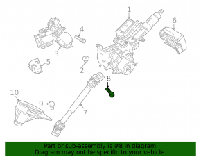 Steering cardan shaft Ford Fiesta 11-19