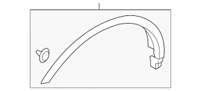 Subaru B10 Tribeca front right fender liner