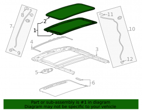 Sunroof Assembly Buick Encore 13-19