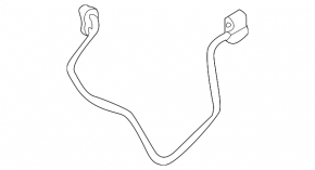 Air conditioner tube heater-condenser second Porsche Macan 17-18 2.0T