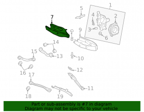 Rear left spring arm for Mercedes W211 AWD