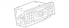 Mercedes CLA 14-19 radio tape recorder button is worn out