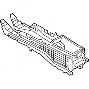 Central console armrest Ford Fusion mk5 17-20 black, with air duct, scuffs