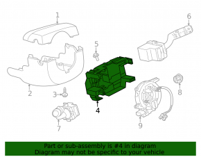 Land Rover Range Rover Velar 18-20 Steering Column Shifter Housing