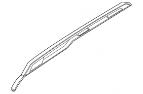Longitudinal railing right Ford Bronco Sport 21-25 under the hatch