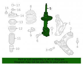 Front left shock absorber Mazda CX-50 23-24 for R17