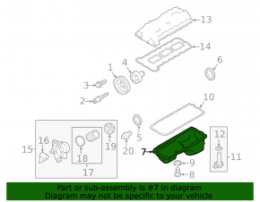 Oil pan BMW X5 E70 N55