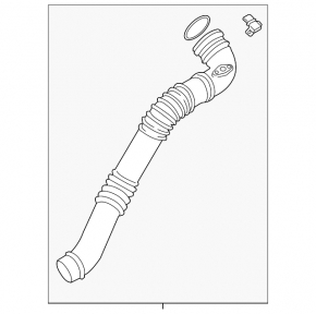 Intercooler pipe left BMW 4 F36 15-16 Gran Coupe N26