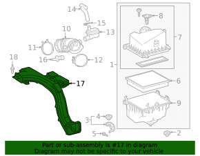 Air intake for Toyota Rav4 19- 2.5