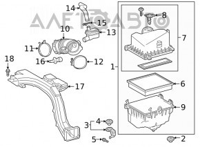 Air intake for Toyota Rav4 19- 2.5