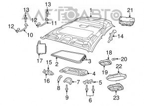 Jeep Compass 11-15 Headliner Gray