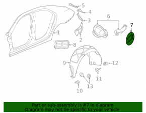 Fuel filler flap Chevrolet Malibu 13-15